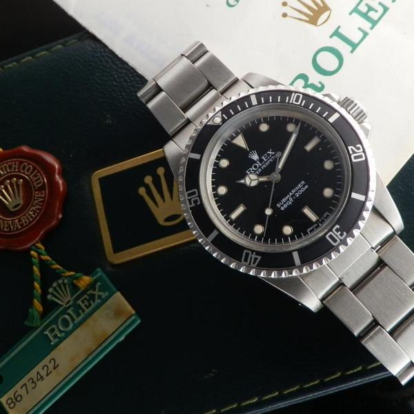 ★★★　R O L E X ★★★  Later Black Glossy “SPIDER DIAL” In Circa 1984’s ★ 後期ブラック グロス “スパイダーダイアル” 1984年頃製造  SUBMARINER Ref.5513/Cal.1520のサムネイル