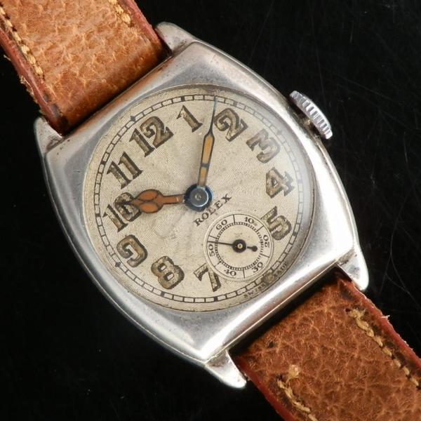 ★★★　R O L E X ★★★  925 Solid Silver “CUSHION” Radial Dial Imported Glosgow in 1924’s  925銀無垢シルバー “クッション” ラジアルダイアル グラスゴー1924年インポート Cal.10 1/2のサムネイル