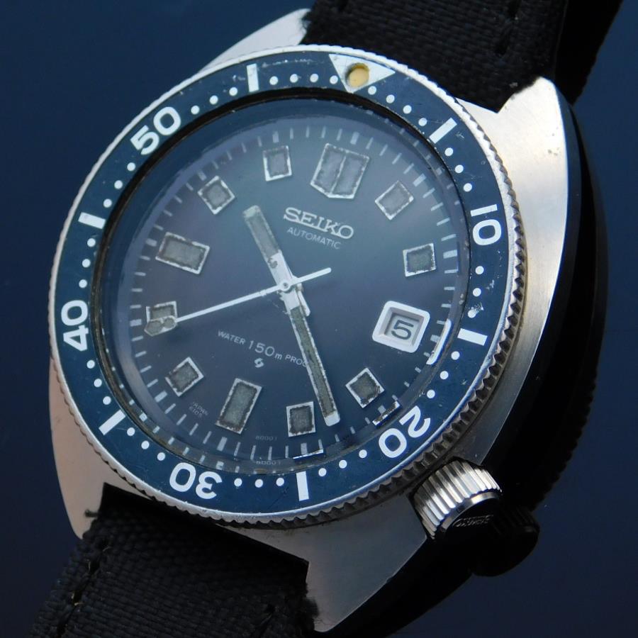 SEIKO Second Diver Intial “WATER 150M PROOF” 6105-8000 In 1969's