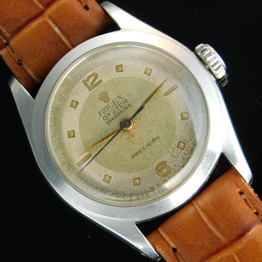 ★★★　R O L E X ★★★  Hole finished Medor Hour makers “SPEEDKING” Final in 1952☆ホールフィニッシュド メドールインデックス “スピードキング” 1952年頃製造  Ref.6020/Cal.710のサムネイル