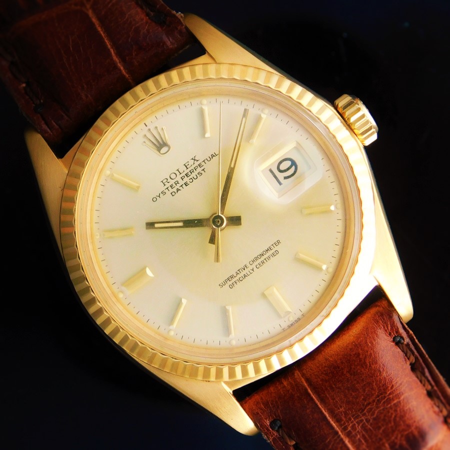 ROLEX OYSTER PERPETUAL DATEJUST Ref.1601/8 18K Solid Gold “OYSTER 