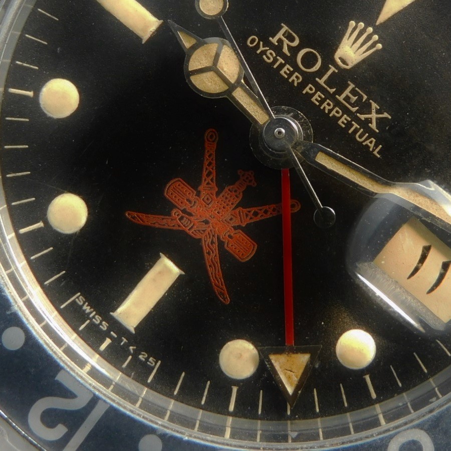 ROLEXサービスギャラ付属★ロレックス GMTマスター Ref.1675/0★オマーン公式モデル☆アスプレイ・赤紋章・センターシリアルのサムネイル
