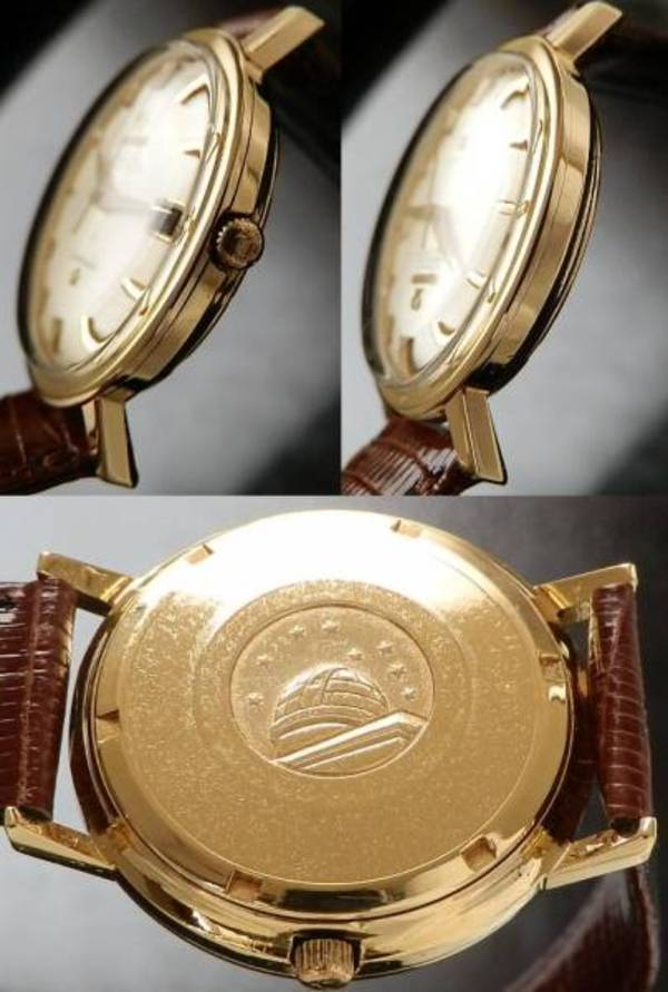 【ジャンク】14k 金無垢　アンティーク腕時計 TITUS / CHRONOGRAPH 18KYG 1950'S - アンティーク腕時計専門店