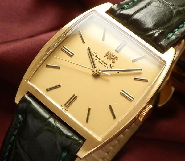 激希少☆18金無垢シャンパンゴールド スクエアー☆IWC オールド