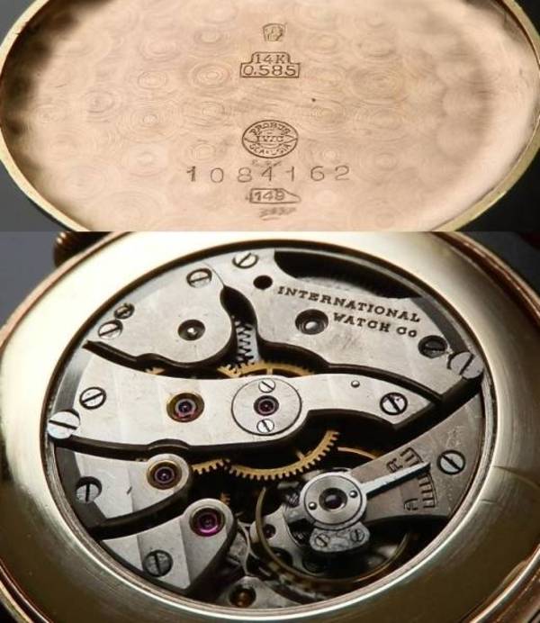 1943年14金無垢ピンクゴールド クロウラグ☆IWC オールド