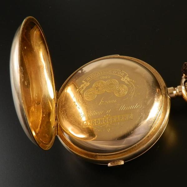 14金無垢☆1895年フランス万博金賞☆ミニッツリピーター