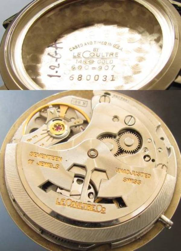 シャガールクルト　アンティーク時計　14金 40'S LeCoultre (ルクルト)14KYG 金無垢 KNOTTED LOGS- JeJe