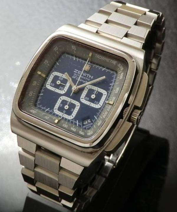 幻の逸品..1971年モデル角型☆ゼニス エル・プリメロ☆クロノ
