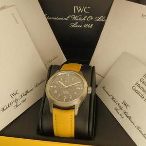 サーブ900メローイエロー 伝説★IWC マーク12★世界210本限定 Ref.3242 Cal.37522 チタニウム