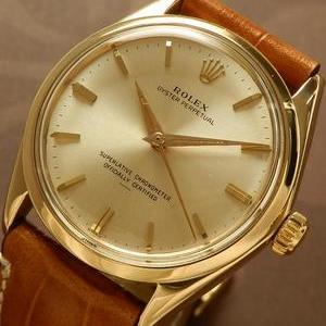 14金無垢シャンパンゴールド★ロレックス オイスターパーペチュアル★Ref.1002/Cal.1570