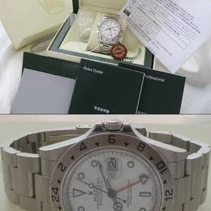 V番極上品★ロレックス エクスプローラーII Ref.16570/Cal.3185★付属品