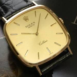 美への追求..18金無垢シャンパンゴールド極上品★ロレックス チェリーニ★Ref.4114/Cal.1601