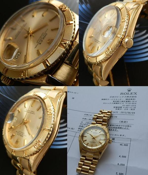 18金無垢シャンパンゴールド☆ロレックス デイトジャスト  