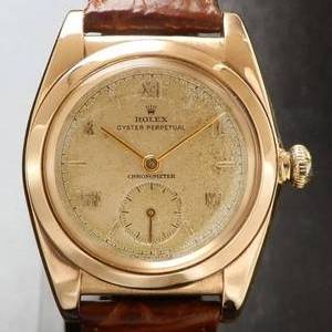 幻スモールセコンド Ref.3130★ロレックス バブルバック★14金無垢ローズゴールド