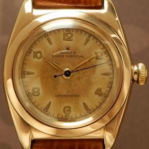 激激希少14金無垢ピンクゴールド★ロレックス ビッグバブルバック★Ref.3131/Cal.630NA
