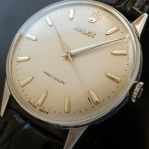 希少☆立体ROLEXダイアル★ロレックス プレシジョン Ref.9022★Cal.1021
