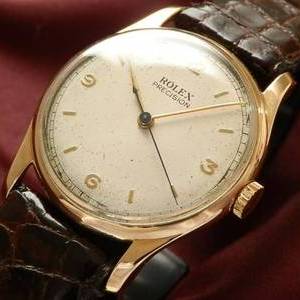 1948年Ref.4669☆9金無垢シャンパンゴールド★ロレックス プレシジョン★Cal.700