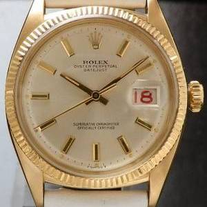伝説3代目Ref.6305/Cal.745★ロレックス デイトジャスト★18金無垢極上品