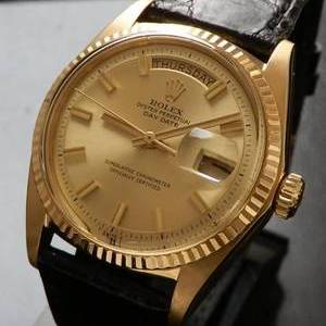 1969年極上品☆18金無垢シャンパンゴールド★ロレックス デイデイト★Ref.1803/Cal.1556