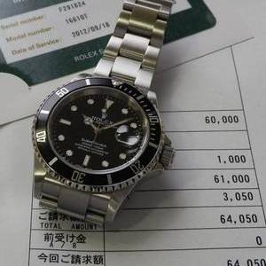 日本ロレックス オーバーホール済☆2年間保★ロレックス サブマリーナ Ref.16610T/Cal.3135★F番2004年