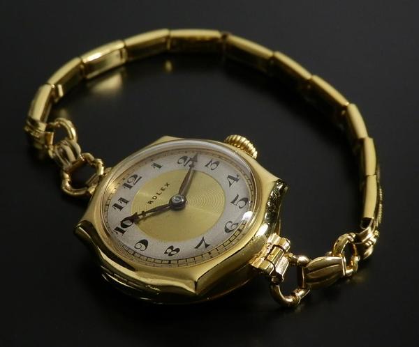 ロレックス　ROLEX　 貴重　1920年代 　アンティーク　コレクション ロレックス 風格ある男前な銀無垢アンティーク腕時計 【1920年頃】