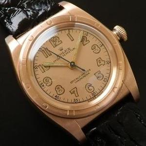 ★★★ ROLEX ★★★  “14K SOLID RED GOLD” OYSTER PERPETUAL “BUBLEBACK” ENGIZE BEZEL  “14金無垢レッドゴールド” オイスターパーペチュアル★”4代目バブバック” エンジンベゼル  Ref.3372/Cal.620NA