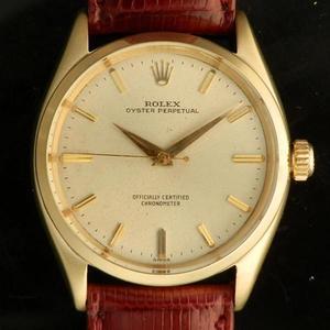 ★★★　R O L E X ★★★  OYSTER PERPETUAL COLLECTION IN 1950’s / 14K SOLID GOLD ★オイスターパーペチュアル コレクション “1950年代” 14無垢シャンパンゴールド  Ref.6564/Cal.1030
