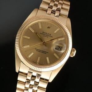 ★★★　R　O　L　E　X　★★★  Oyster Perpetual Date – REEDDED BEZEL – Final 14K Solid Gold ★オイスター パーベチュアル デイト- リーディッドベゼル – ファイナル14金無垢  Ref.1503/Cal.1570