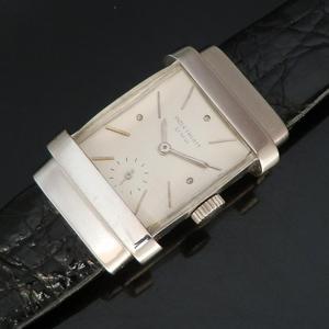 ★★★　PATEK PHILIPPE　★★★  Plutinum Solid 950 – TOP HAT – Long Requtangular  プラチナ 950 -トップハット-ロングレクタンギュラー  Ref.1450/Cal9-90