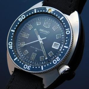 ★★★ SEIKO　★★★  Second Diver Intial “WATER 150M PROOF” 6105-8000 In 1969’s☆セカンドダイバーモデル “150M防水” 6105-8000 1969年製造  R e f . 6 1 M C 0 1 0