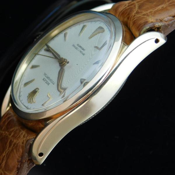 R O L E X Oyster Perpetual SEMI-BYBBLEBACK “BOMBAY” 14K