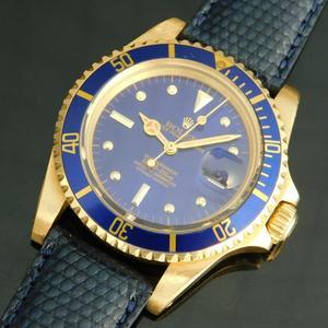 ★★★　R O L E X ★★★  18K Solid Gold “NIPPLE BLUE-SUBMARINER” Stage 2 Color Purple★18金無垢　フジツボ青サブマリーナ” ステージ2 パープルカラー  Ref.1680/8 Cal.1570