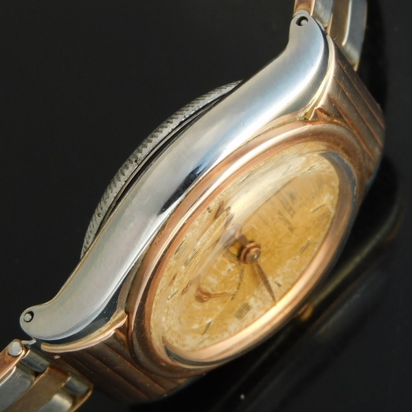 ROLEX Ribbed Engraving Fooded “BUBLEBACK” 18k Solid Rose