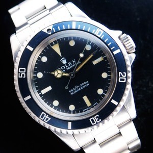 ★★★ R O L E X ★★★  Feet first(660ft=200m) “SUBMARINER” Non-Circle 1970’s✩フィートファースト “サブマリーナ” ノンサークル 1970年頃製造  Ref.5513/Cal.1520