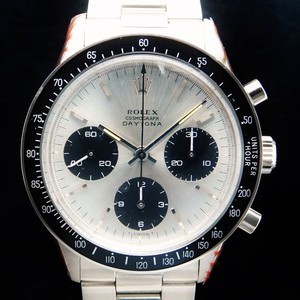 ★★★ R O L E X ★★★ Non screw Pusher Chronograph “COSMOGRAPH DAYTONA – Black Plexiglass☆ロレックス ジュネーブ本社OH完了2年間保証1966年製造★ロレックス コスモグラフ デイトナ Ref.6241★ブラックプレキシベゼルインサート