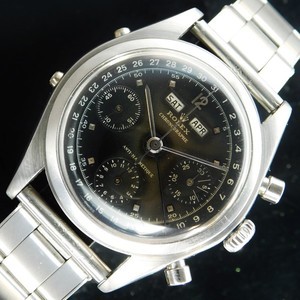 ★★★ R O L E X ★★★ Black Gloss Dial w/Tropical – CHRONOGRAPH DATO-COMPAX” Third Model☆幻1954年頃ブラックミラートロピカルダイアル★ロレックス ダトコンパックス キリー Ref.6036★純正彫金箱.メーカー保証期間中.ギャラ付属