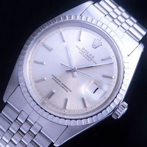 ★★★ ROLEX ★★★ All Stainless Steel Model “FLORAL BEZEL” In 1970 w/Accessories☆激激希少1972年丸井内正規代理店販売保証書.純正外内箱含ほぼ付属品★ロレックス デイトジャスト Ref.1603★1970年製造.6251H/FF.55極上品