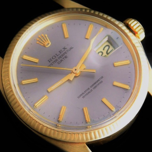 ROLEX 14K Solid Gold “OYSTER PERPETUAL DATE” W/14k Solid Gold 