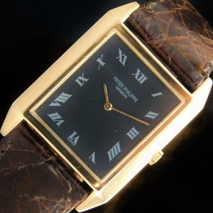 ★★★ PATEK PHILIPPE ★★★ 18K Solid Yellow Gold – THE SQUARE – All Roman painting Hour maker’s☆…激希少18金無垢シャンパンゴールドスクエアー☆オールローマン文字★パテックフィリップ　Ref.3572★伝説手巻きキャリバー175☆アーカイブ