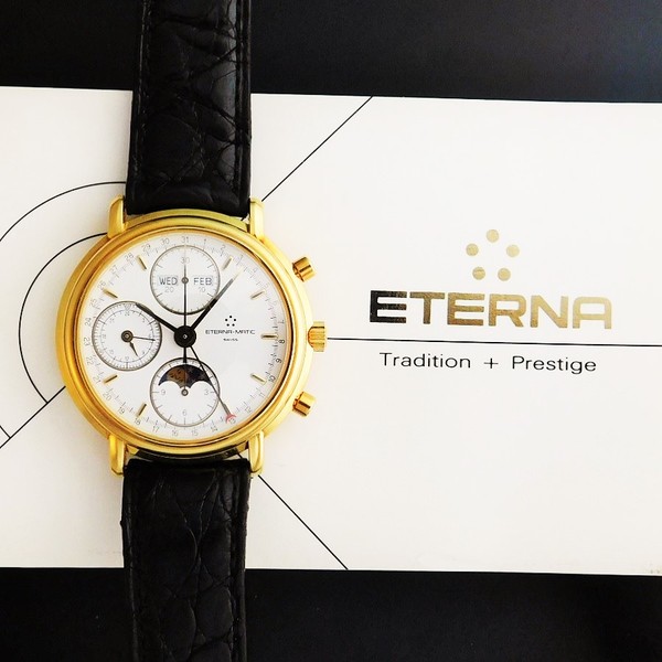 ETERNA Triple Calendar & MOONPHASE “ETERNA・MATIC” Chronograph In