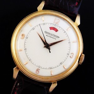 ★★★ JAEGER LECOULTRE ★★★ 14k Solid gold “POWER RESERVE INDICATOR” “Louis Comtesse”Case☆激激希少ルイ・コステス社製18金無垢シャンパンゴールド★ジャガー・ルクルト パワーマティック★不動角伝説バンパー481キャリ