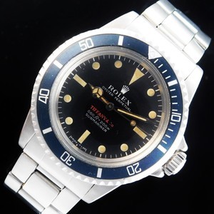 ★★★ R O L E X ★★★ OYSTER SUBMARINER “RED TIFFANY & Co ” Feet first(660ft=200m)☆幻!赤レッドティフアニーWネーム☆1971年製造★ロレックス サブマリーナ Ref.5513★ティファニー鑑定アーカイブ・ロレックスギャラ付属