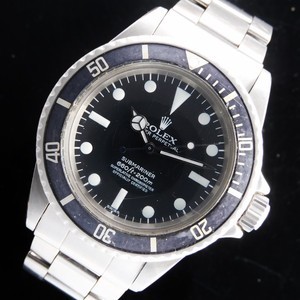 ★★★ R O L E X ★★★ OYSTER PERPETUAL “SUBMARINER” NON-DATE – HACK SYSTEM☆2015年1月日ロレOH済☆ギャランティーカード付属★ロレックス サブマリーナ Ref.5512★1970年製造.3連巻REF.9315/FF.382