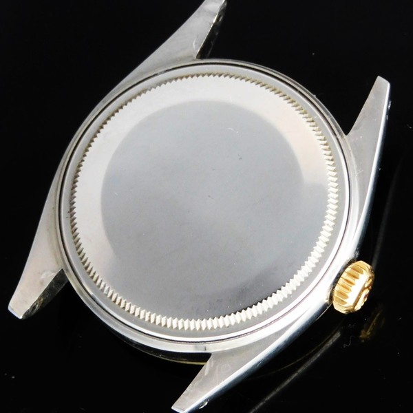 ROLEX Stainless Steel & “14K Solid Gold Smooth Bezel” Radium