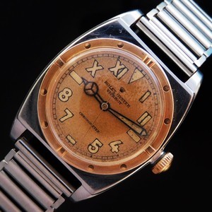 ★★★ ROLEX ★★★ 18K Solid Rose Gold & SS -VICEROY- Original Unique Dial Ref.3359☆幻100%純正ラジウム夜光ユニークダイアル★ロレックス バイセロイ Ref.3359★1944年製造☆18金無垢ローズ&SS☆Cal.710クロノメーター仕様