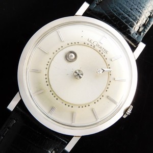 ★★★ LeCoultre(JAEGER LECOULTRE) ★★★ 14K Solid White Gold “Mystery Dial” Ultra Slim Ref.182☆激希少14金無垢ホワイトゴールド★ルクルト 純正ダイヤモンドミステリーダイアル Ref.182★名機Cal.480CW☆純正ストラップ&尾錠