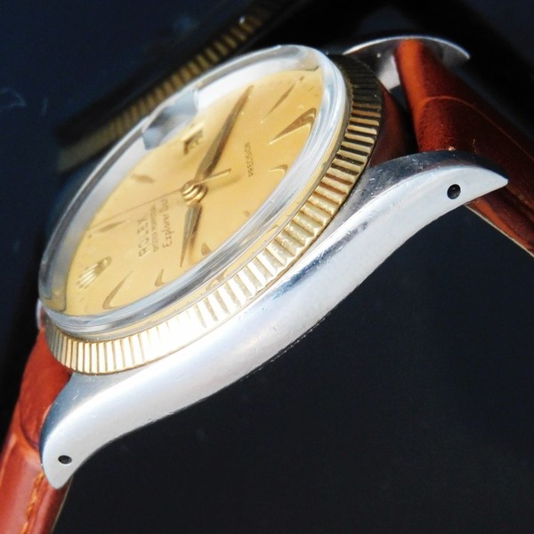 激激希少1960年製造☆楔型ラジウム夜光インデックス☆ロレックス エクスプローラー デイト Ref.5701☆18金無垢コンビ☆Cal.1530  ROLEX EXPLORER DATE Ref.5701 | アンティーク時計の販売・修理・買取【クールオークション】