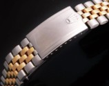 1970年代激希少14金無垢コンビ☆GMT1675/3.1600用★ロレックス JOSKE’S/ジョスケズ製メキシカンブレス★22駒.目立つキズ打痕無.伸有～190mm