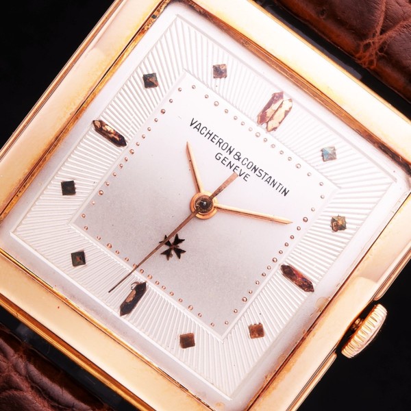 激激希少18金無垢ローズゴールド☆ワイドスクエアー1953年  