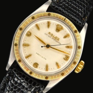 幻1953年頃製造18金無垢12時間スケールベゼル★ロレックス スピードキング Ref.6021★純正エクスプローラー文字盤&立体ROLEX紋章☆Cal.1210